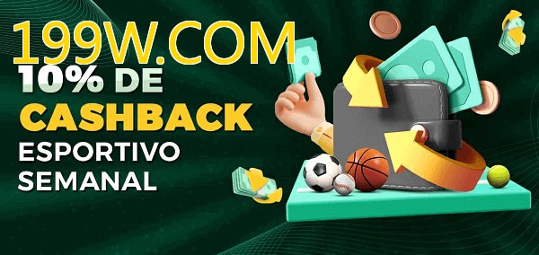 10% de bônus de cashback na 199W.COM