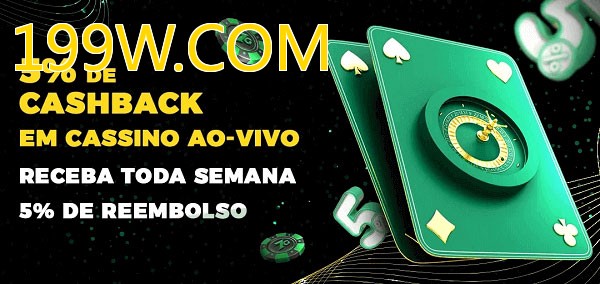 Promoções do cassino ao Vivo 199W.COM